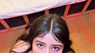 Strawberry Tabby Blowjob Her Boyfriend And Cums On Her Boobs